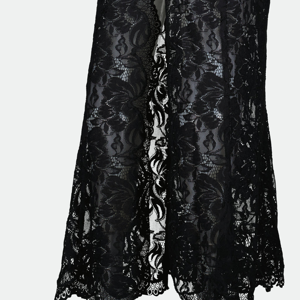 Robes Robe longue en dentelle Rabanne Noir Femme