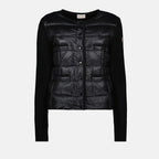 Image de l'article Cardigan bi-matière de la marque Moncler pour Femme - Saison Automne-Hiver 2025 - Vue de Face