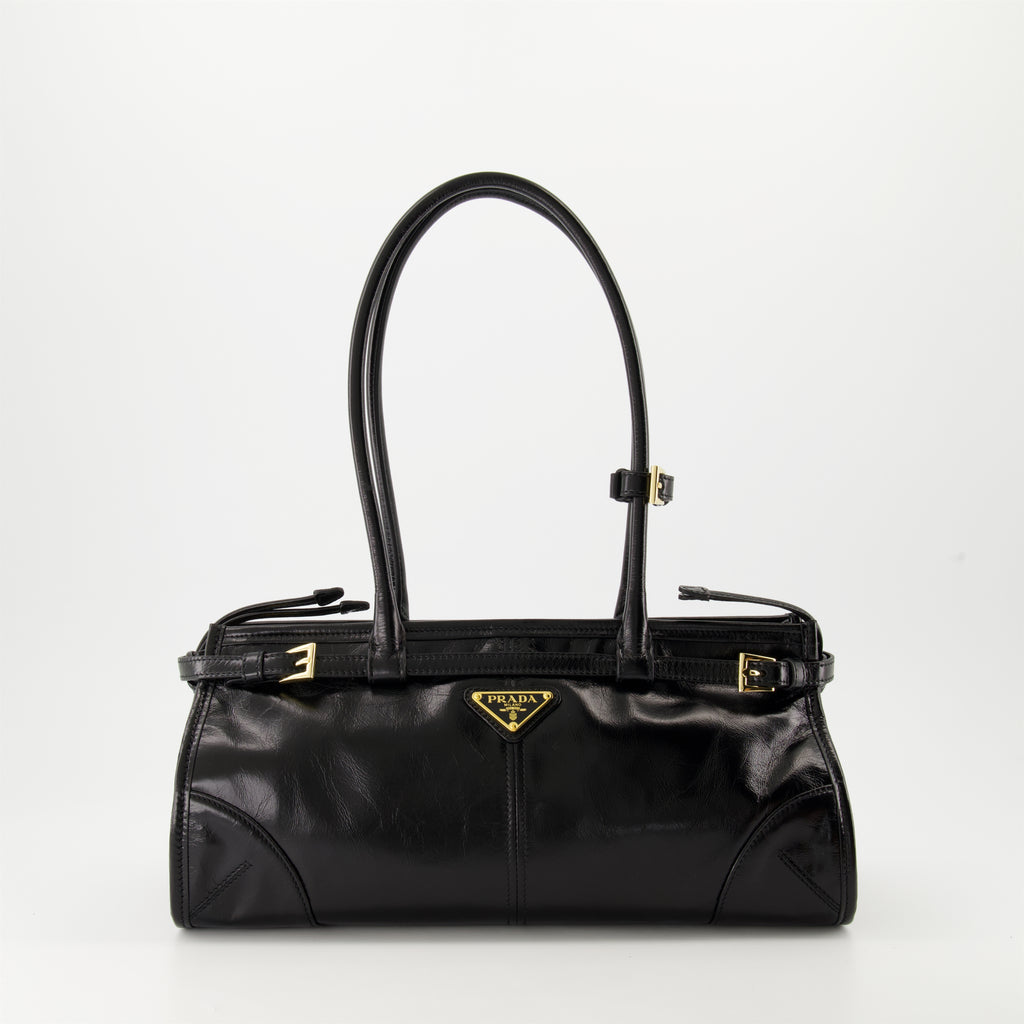 Handtaschen und schultertaschen Sac en cuir Prada Schwarz Femme