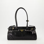 Handtaschen und schultertaschen Sac en cuir Prada Schwarz Femme