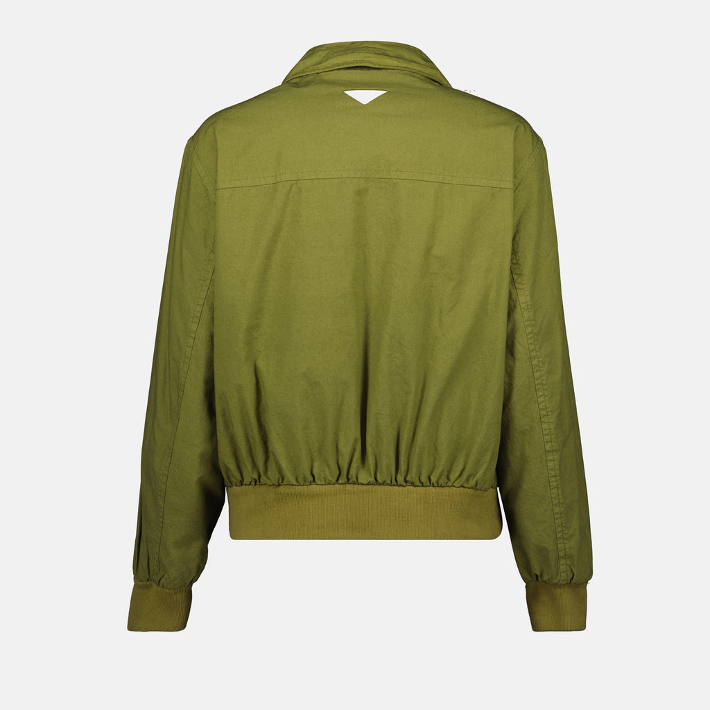 Sweatshirts Veste en popeline Prada Kaki Femme