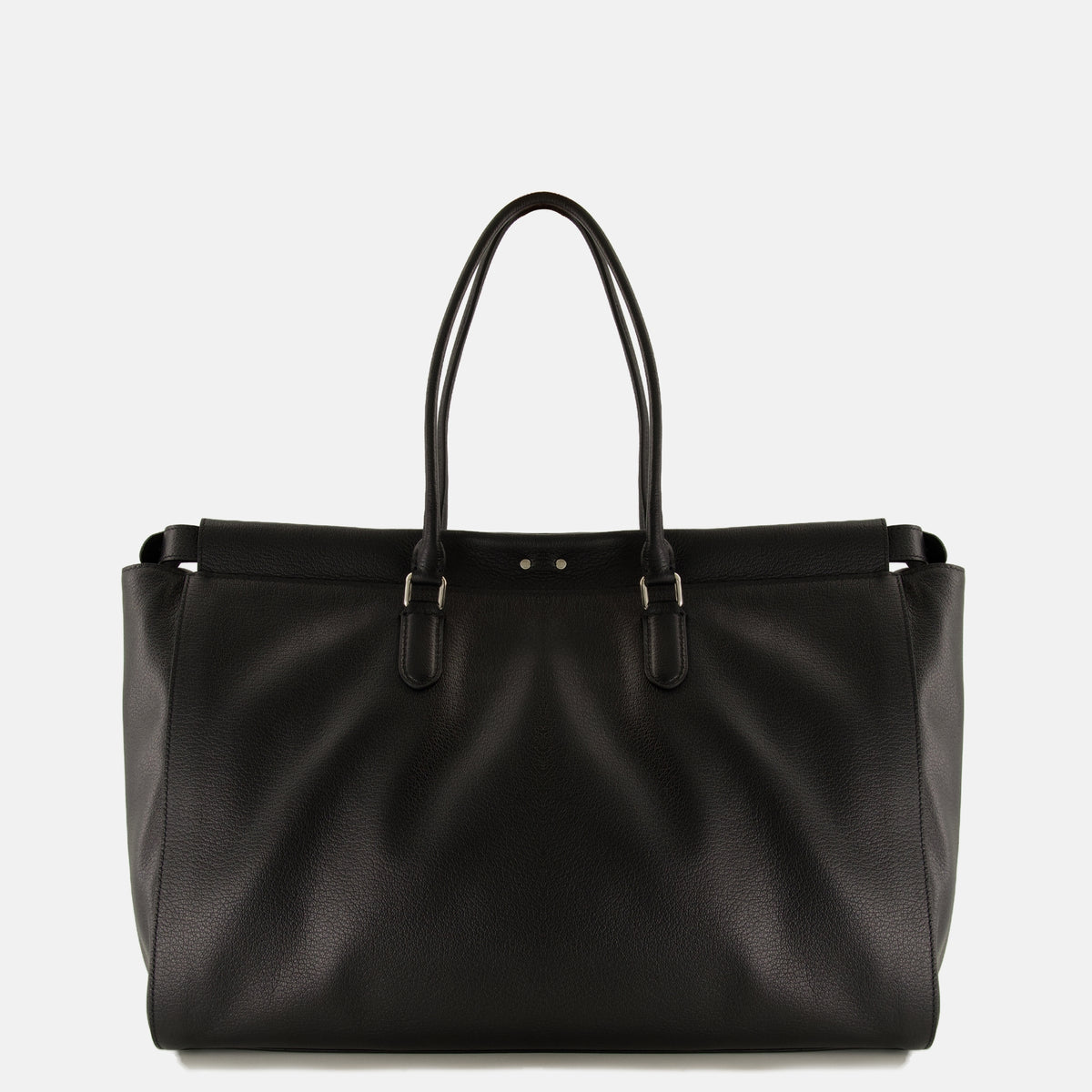 Sacs cabas ブラックグレインレザーのラージピーカブー トート Fendi Noir Homme