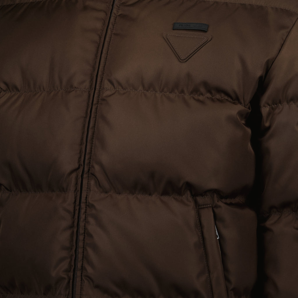 Image of the Prada Men's Nylon Puffer Jacket - Autumn-Winter 2025 - Detailed View_3