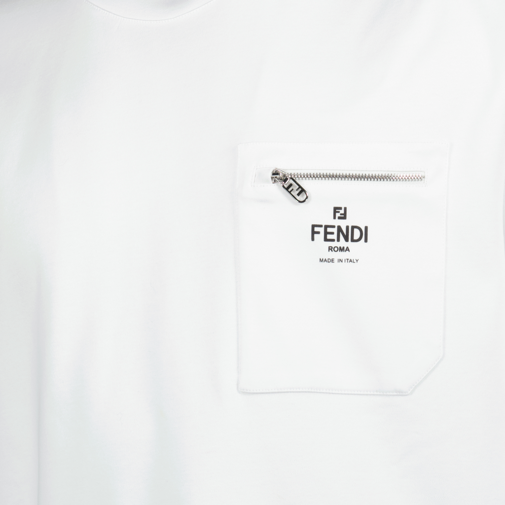 T-shirts Cotton T-shirt Fendi White Homme