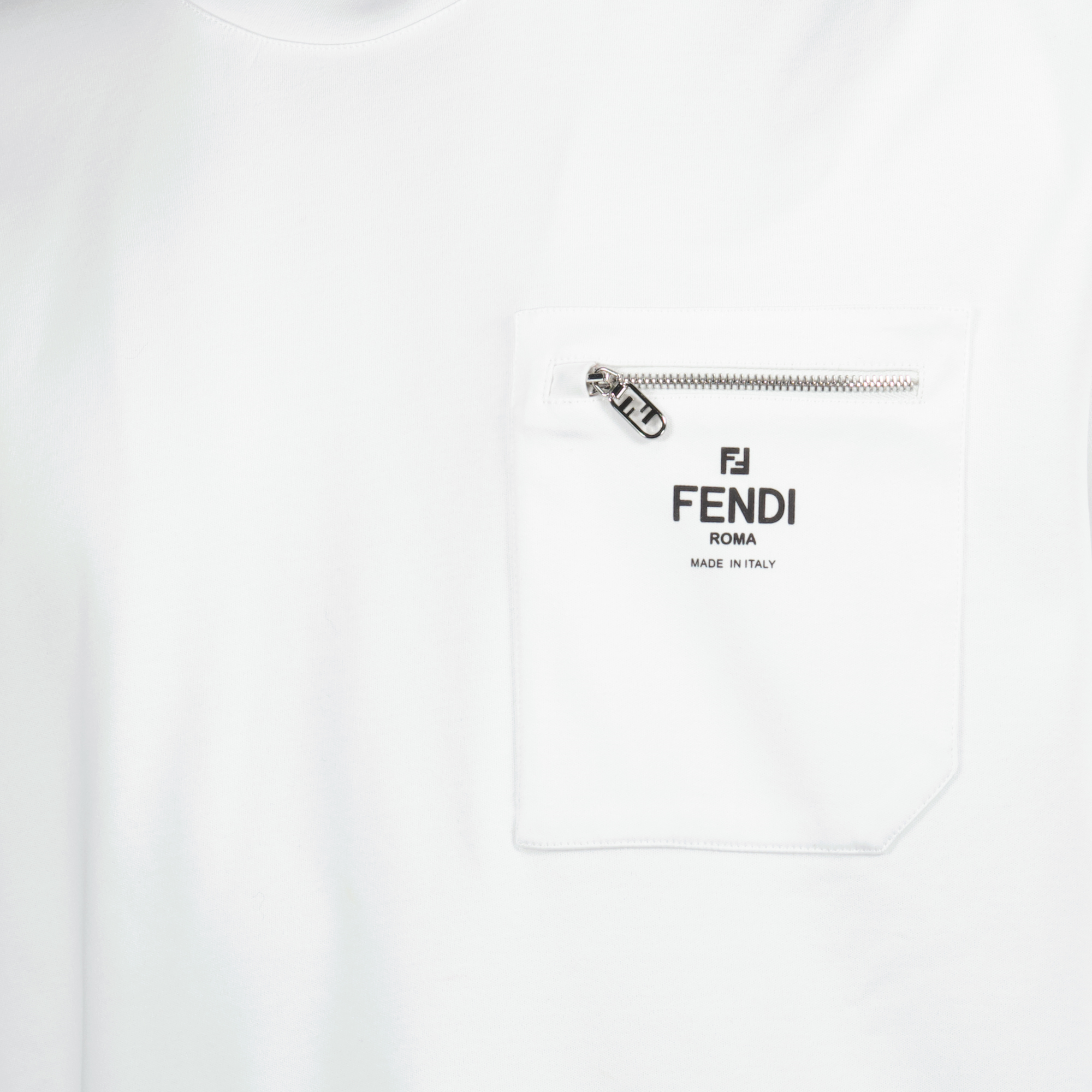 T-shirts T-shirt en coton Fendi Blanc Homme