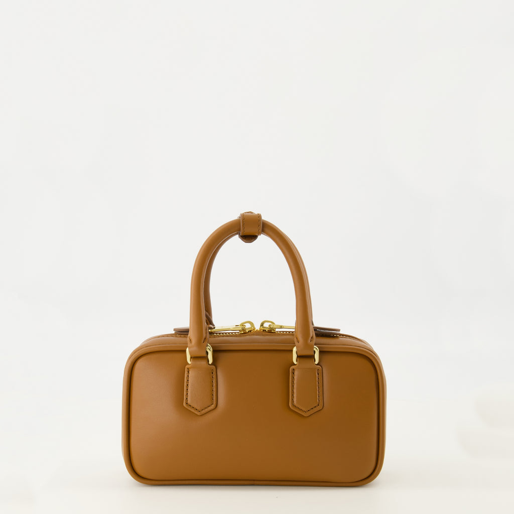 Image de l'article Mini sac Arcadie marron de la marque Miu Miu pour Femme - Saison Automne-Hiver 2025 - Vue de Dos