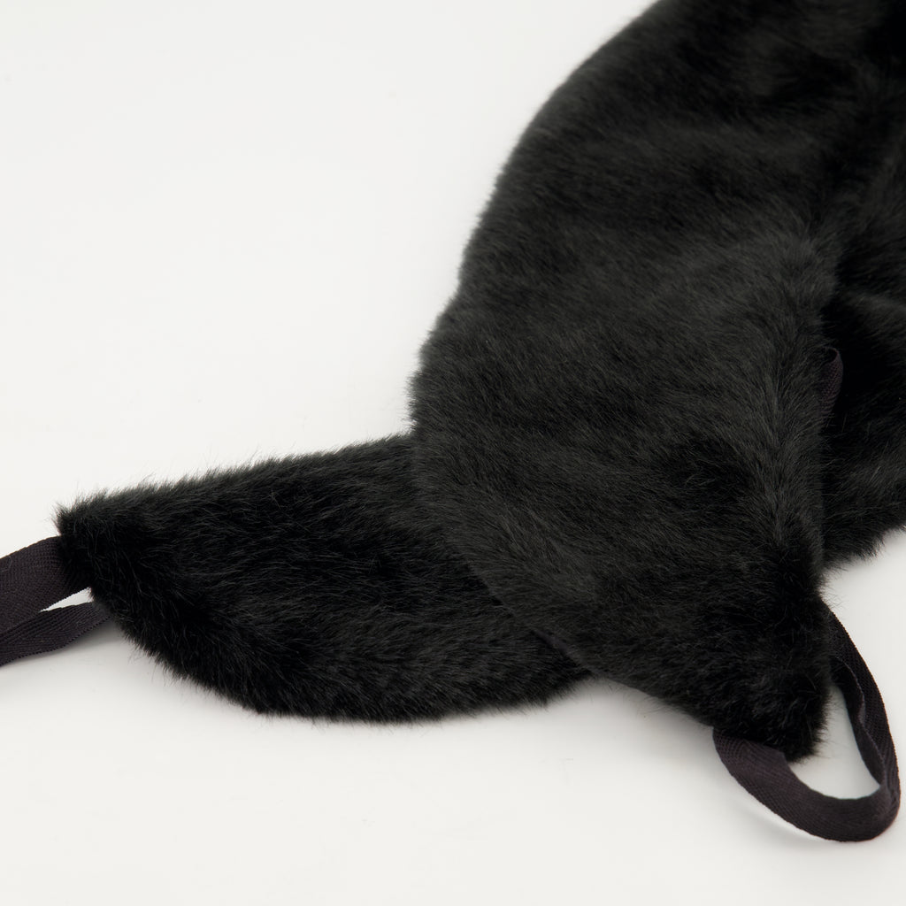 Bufandas y guantes Col en fausse fourrure Linea Rossa Negro Femme