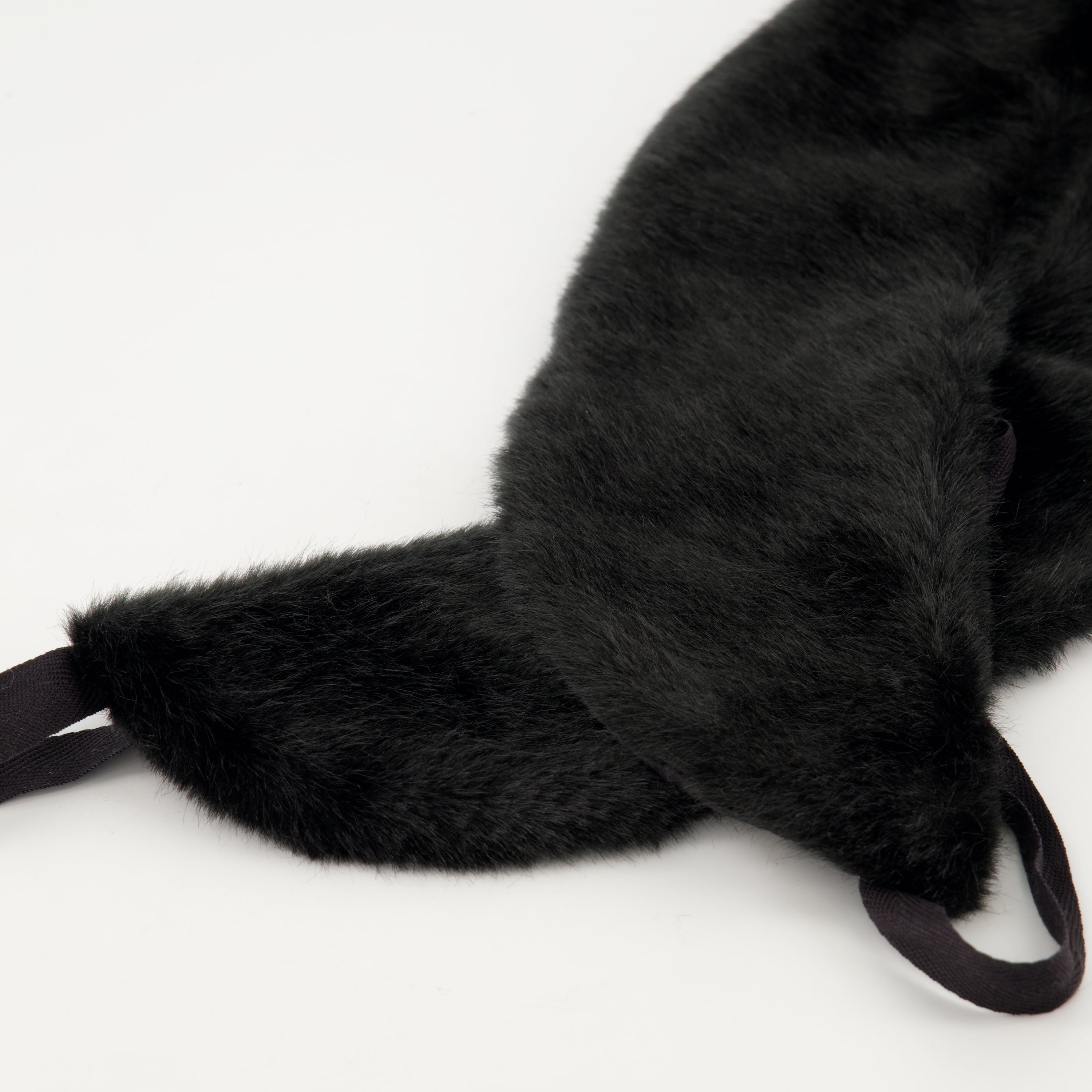 Lenços e luvas Col en fausse fourrure Linea Rossa Preto Femme