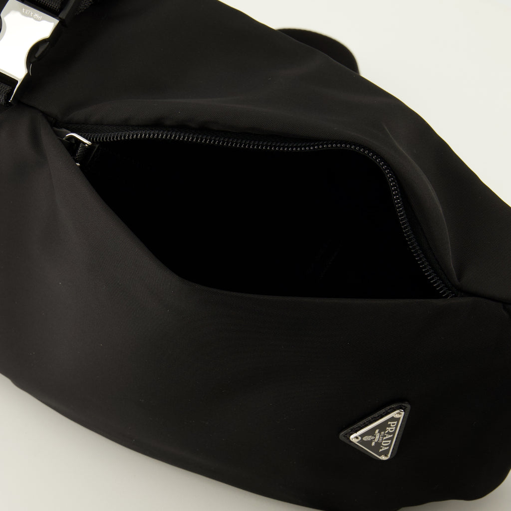 Sacs bandoulière Black Re-Nylon Backpack Prada Noir Homme