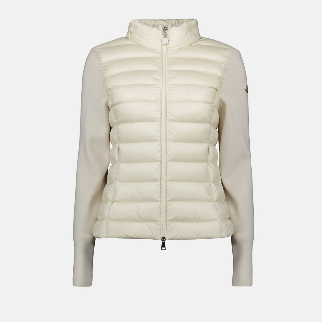Vestes Doudoune bi-matière Moncler Blanc Femme