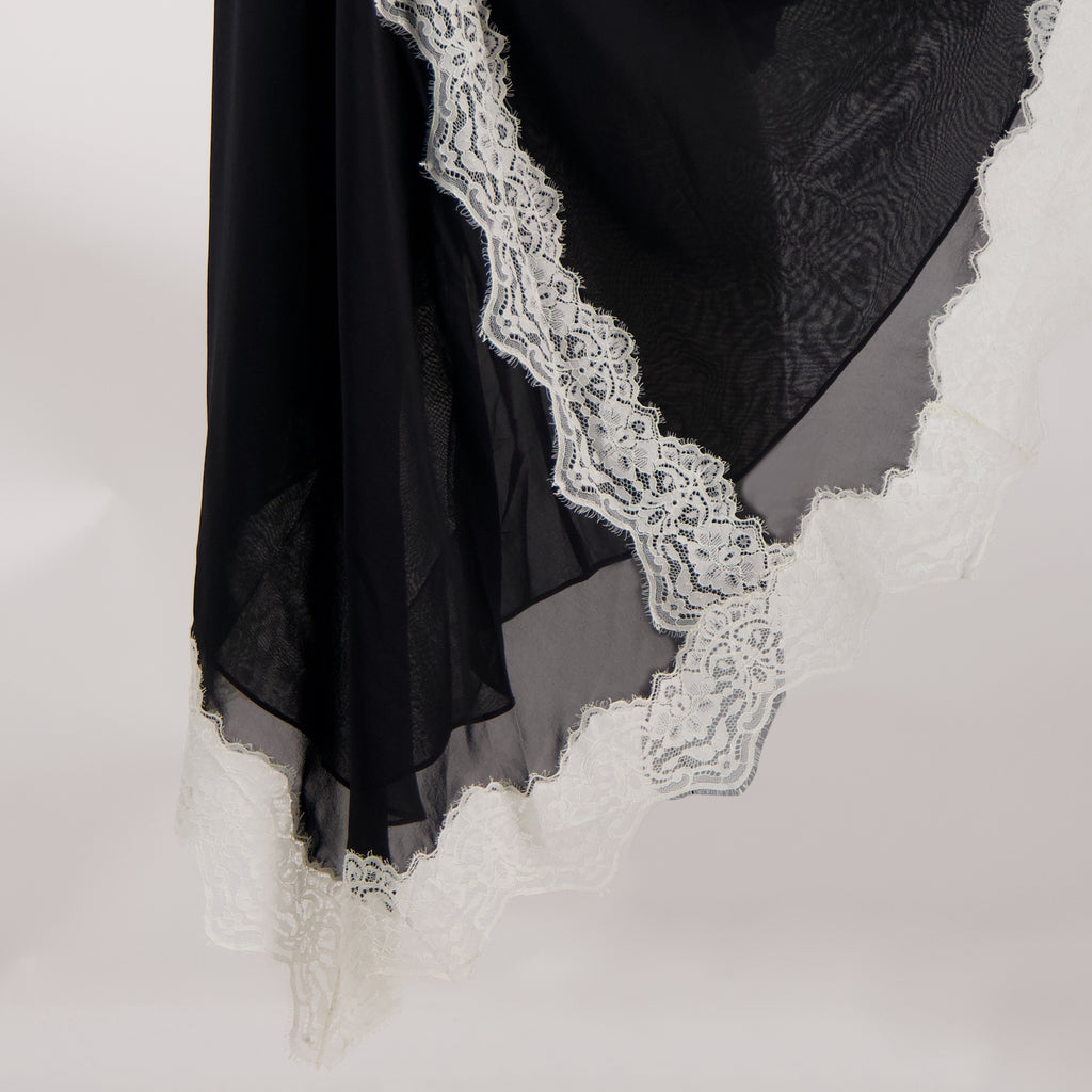 Imagen del vestido de camiseta Verve blanco y negro de la marca Christopher Esber para mujer - Temporada Primavera-Verano 2026 - Vista Detallada_2