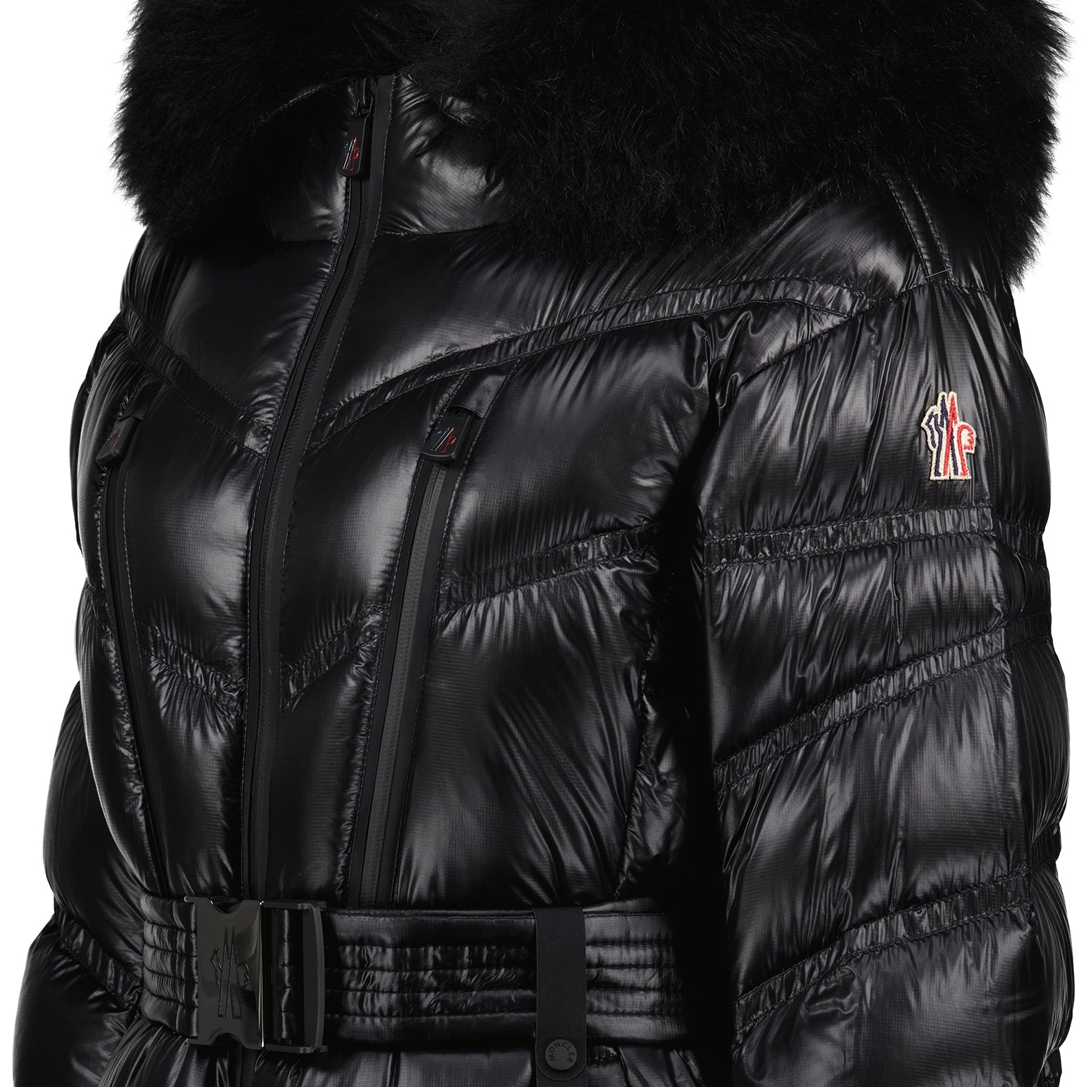 코트 Bernins 다운 재킷 Moncler Grenoble 검은색 Femme