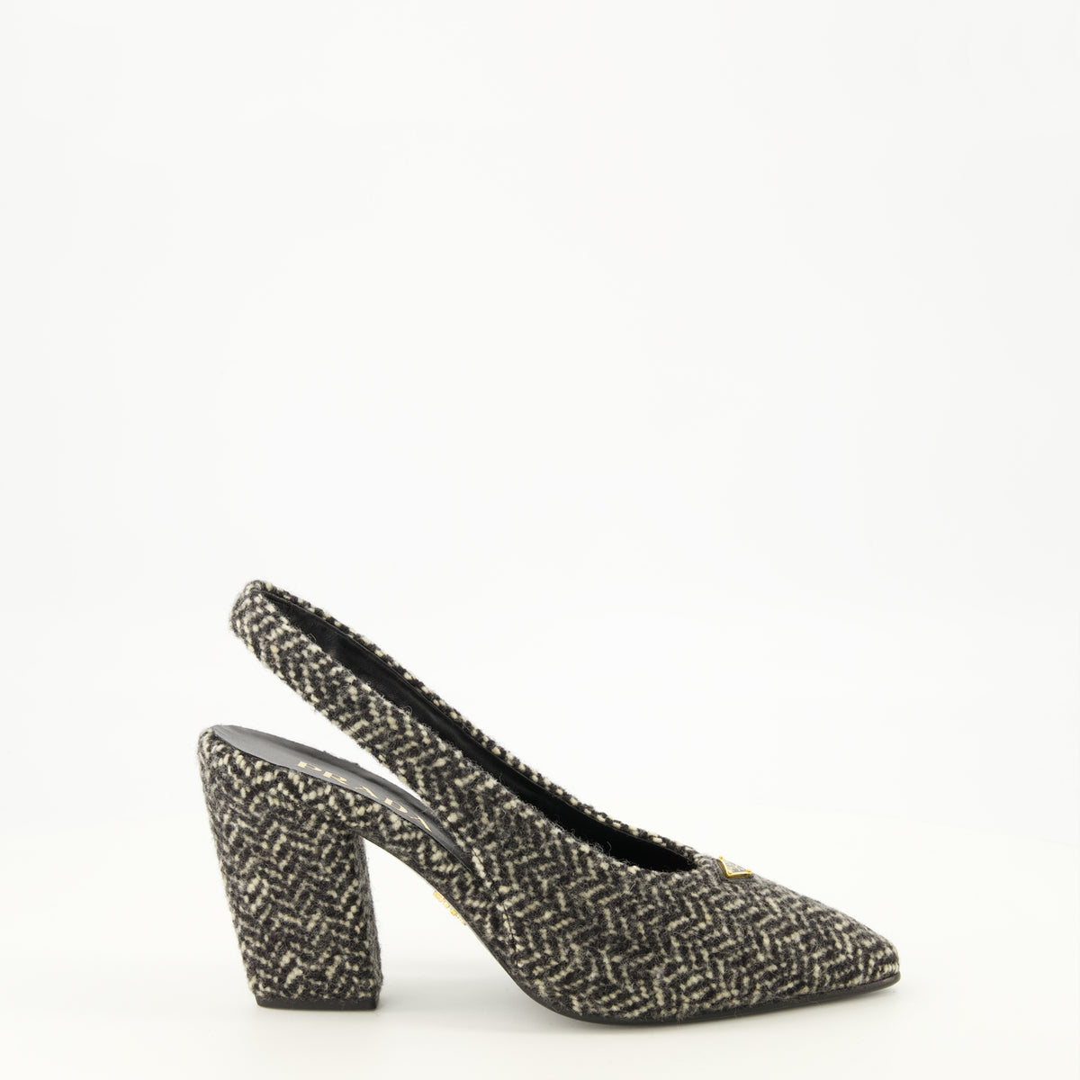 Escarpins Scarpe con tacco a Chevron Prada Gris Femme