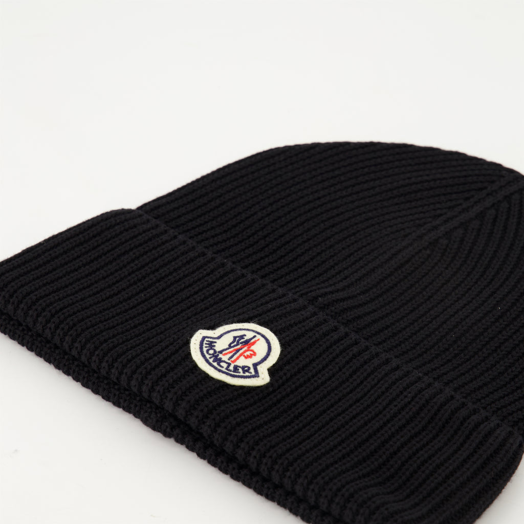 Gorras, sombreros y gorros Gorro de Punto Negro Moncler Negro Homme