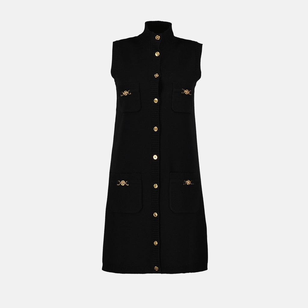 Vestidos Vestido de Cachemira Versace Preto Femme