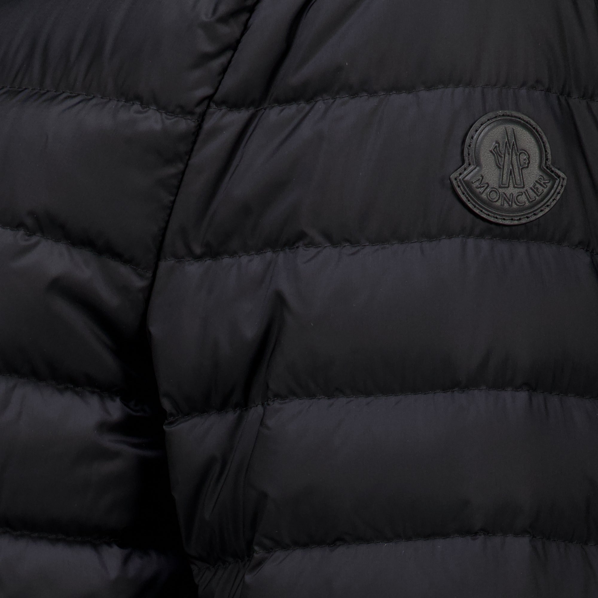 Manteaux Doudoune Raies noir Moncler Noir Femme