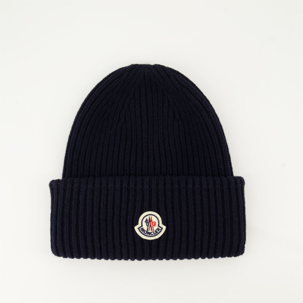 Chapéus, bonés e gorros Bonnet en laine et cachemire Moncler Azul Homme