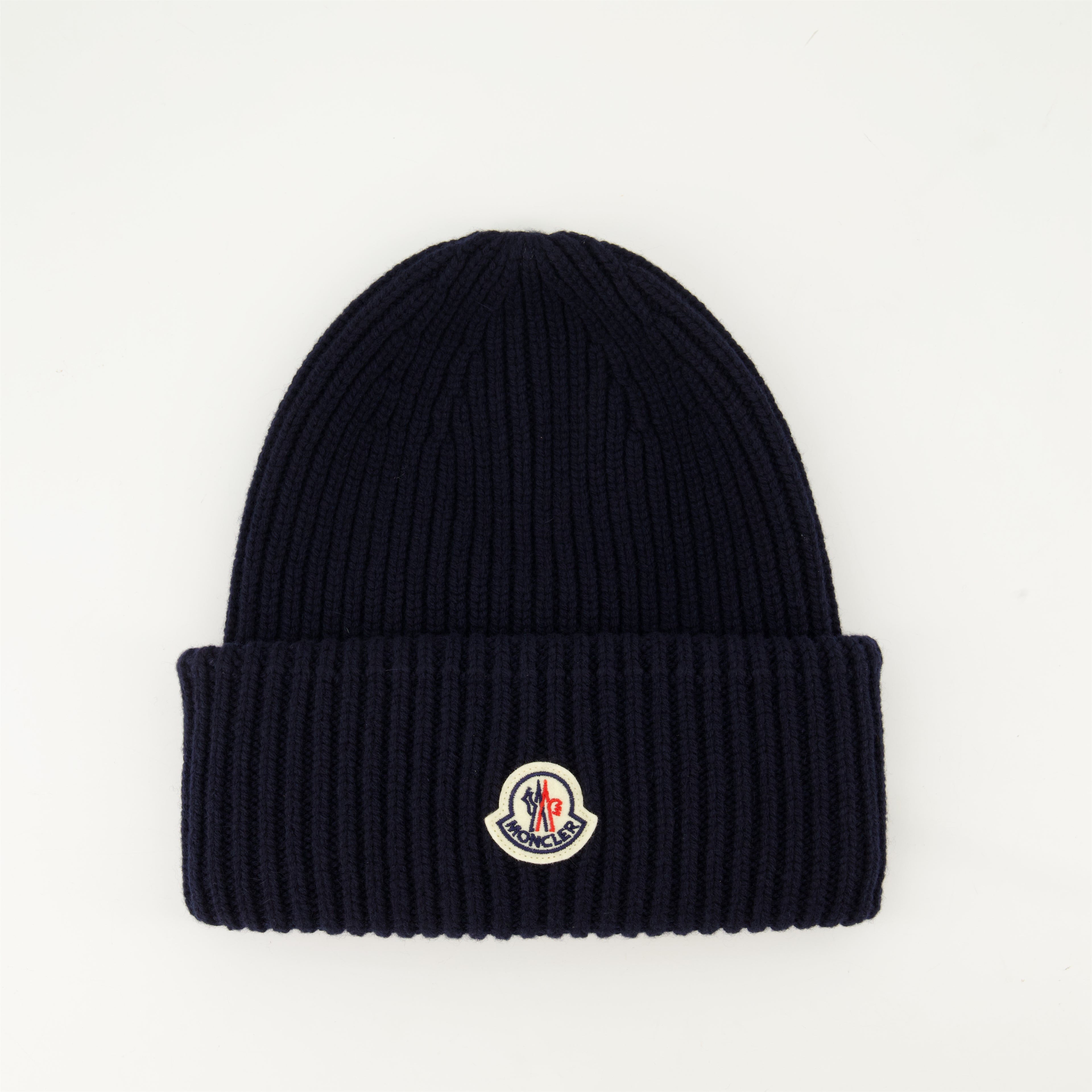 Hats, caps and beanies Bonnet en laine et cachemire Moncler Blue Homme