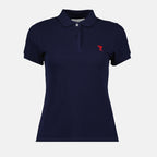 Polos FPL001.760 491 bleu nautique Ami PARIS Bleu Femme