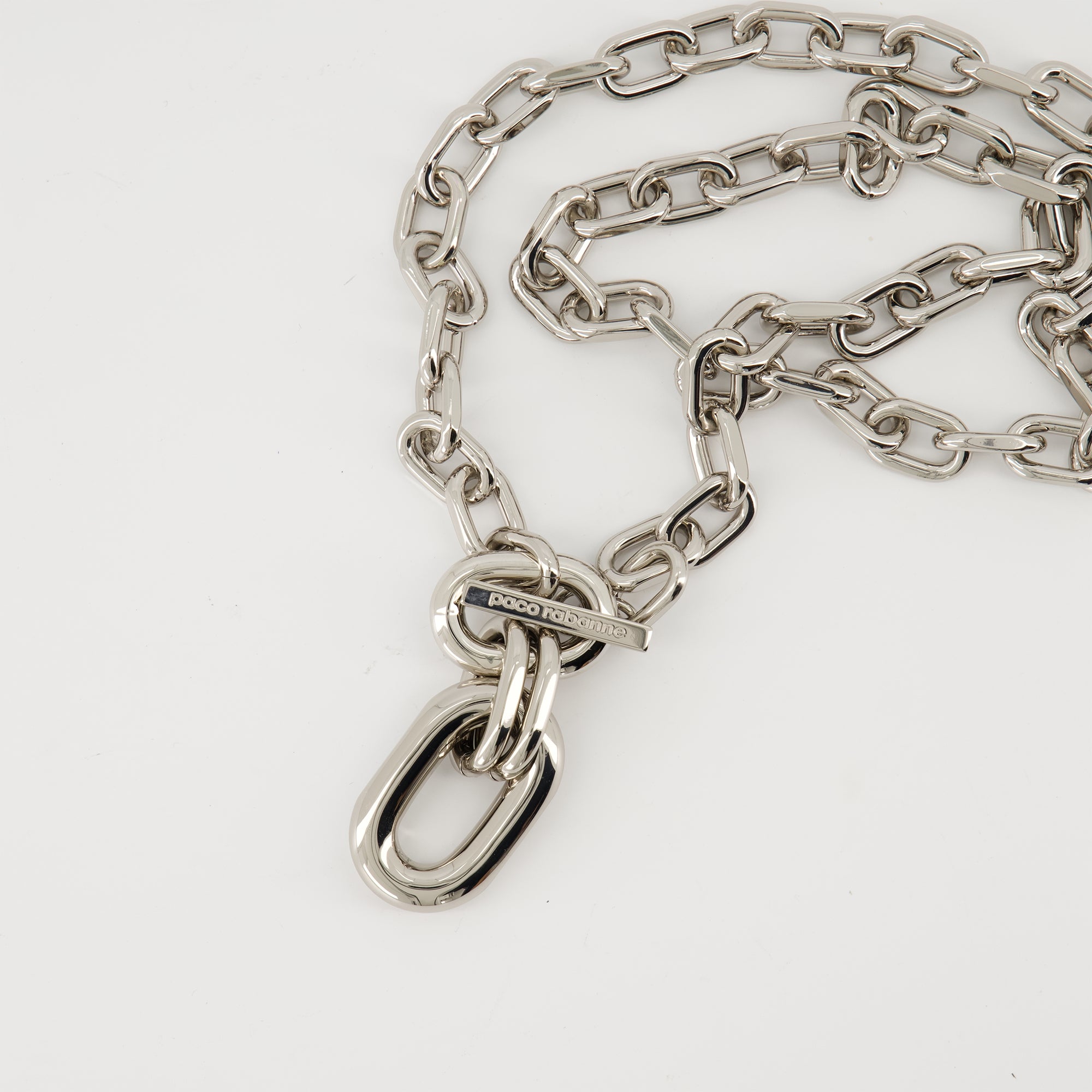 Bijoux Collier Link Rabanne Argenté Femme