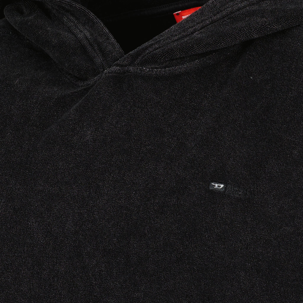 Image de l'article Sweat sans manches en coton éponge noir de la marque Diesel pour Homme - Saison Printemps-Été 2026 - Vue détaillée_1