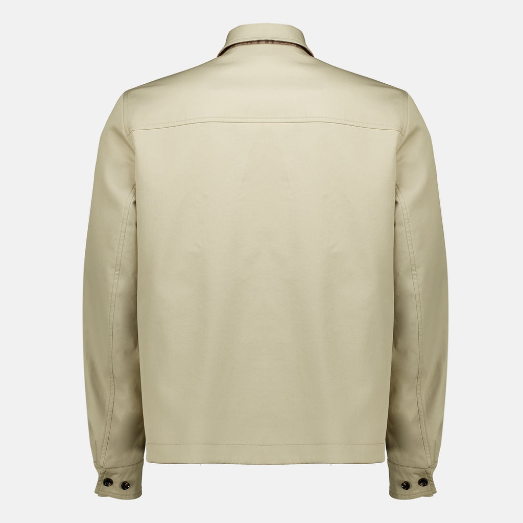 Vestes Casaco Harrington Reversível Burberry Beige Homme