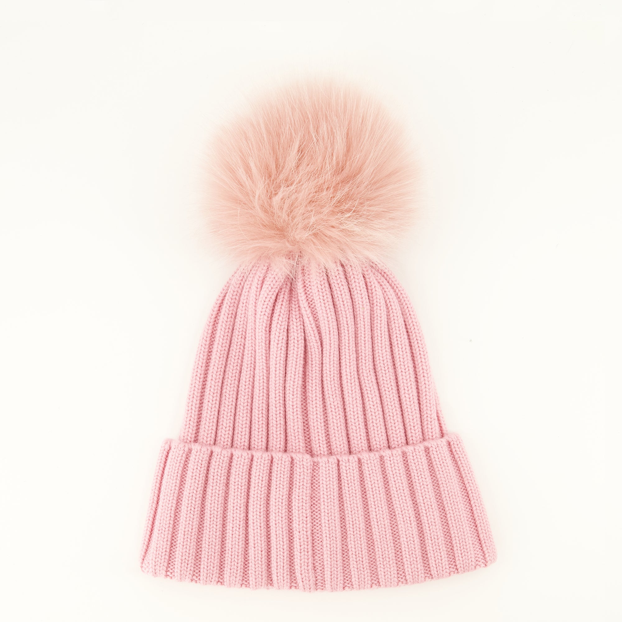 Chapeaux, casquettes et bonnets Bonnet en laine rose avec pompom Moncler Rose Femme