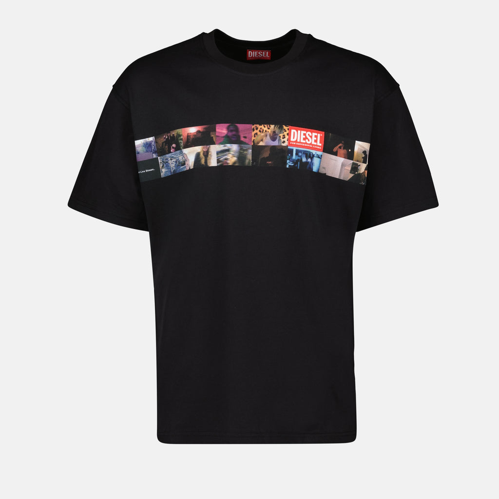 T-shirt T-shirt T-Boxty Diesel Nero Homme