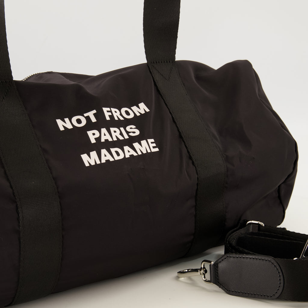 Sacs de sport et voyage Mala de Desporto Slogan em Nylon Preto Drole De Monsieur Noir Homme