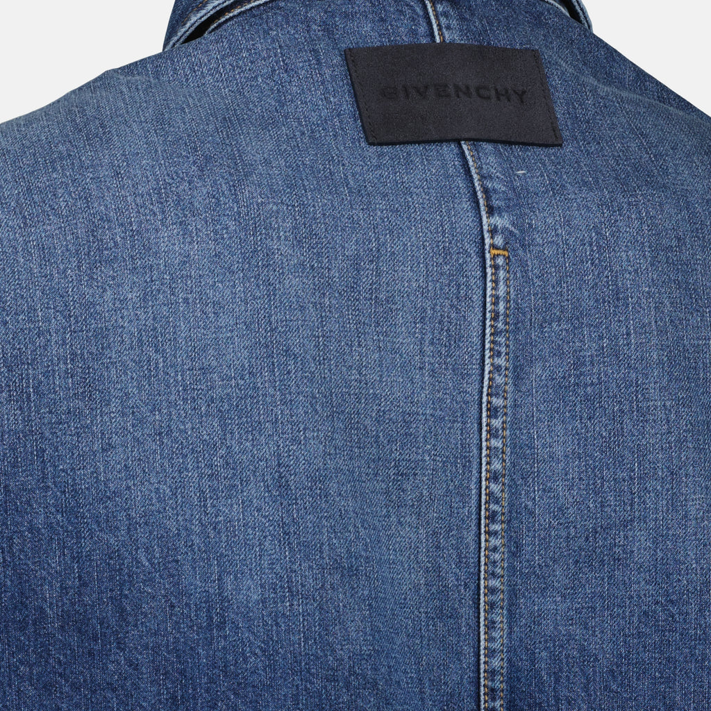 Chemises Chemise en denim Givenchy Bleu foncé Homme