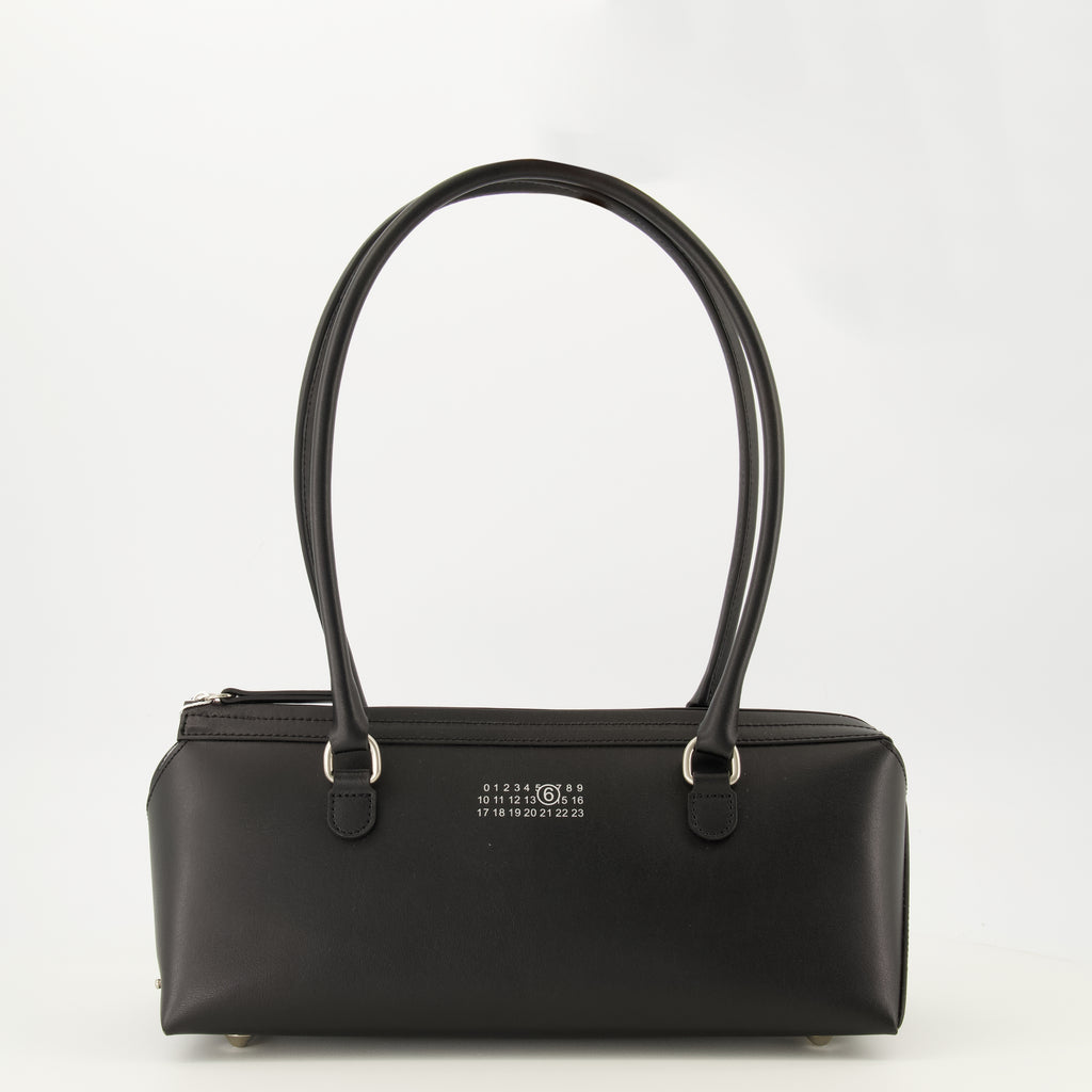 Sacs à main et épaule Bolso Bauletto de Cuero Negro Mm6 Noir Femme