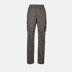 Pantalones Pantalones Barocco Versace Gris Homme