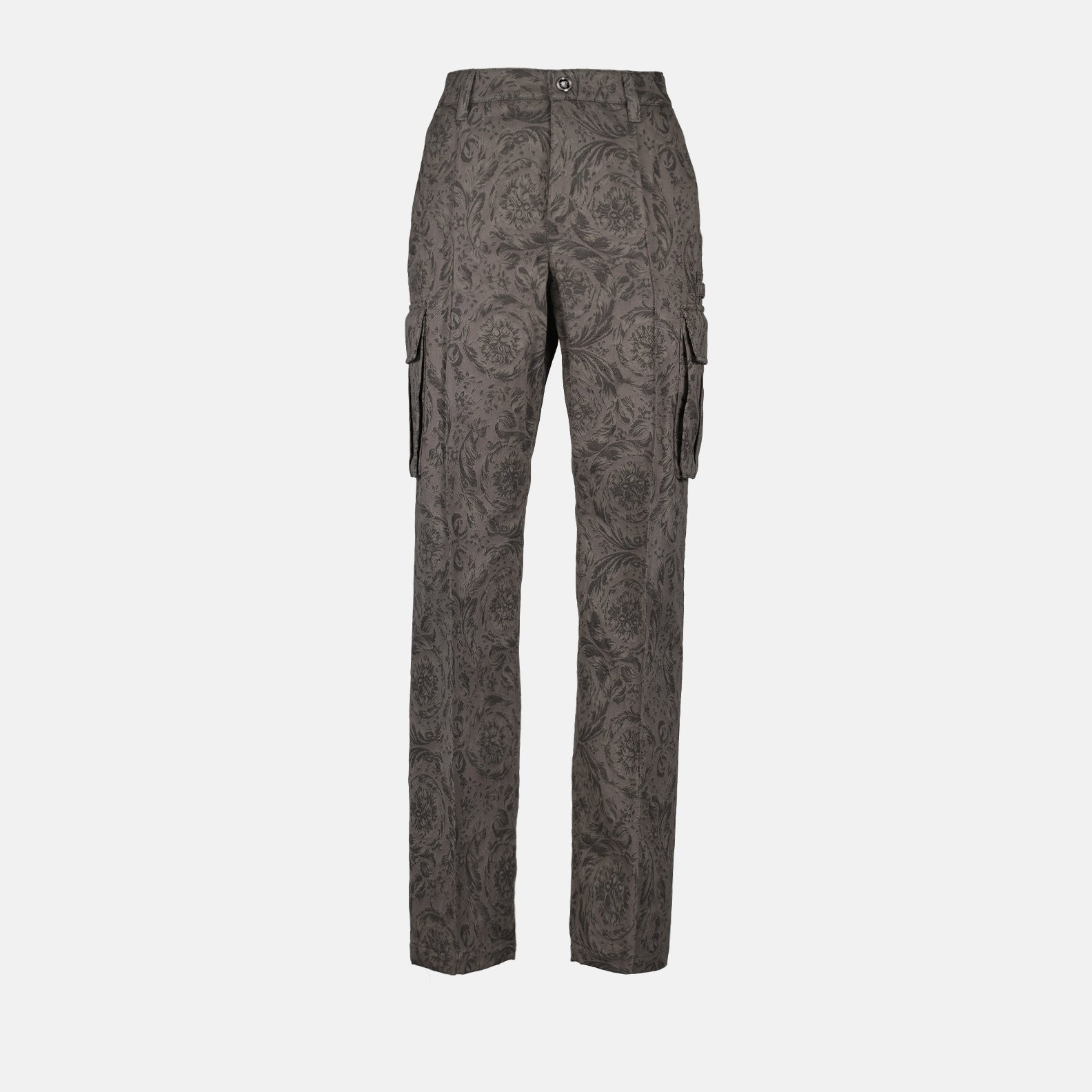 Pantalones Pantalones Barocco Versace Gris Homme