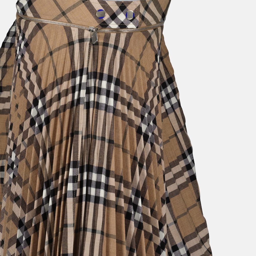 Skirts Checked Skirt Burberry Beige Femme
