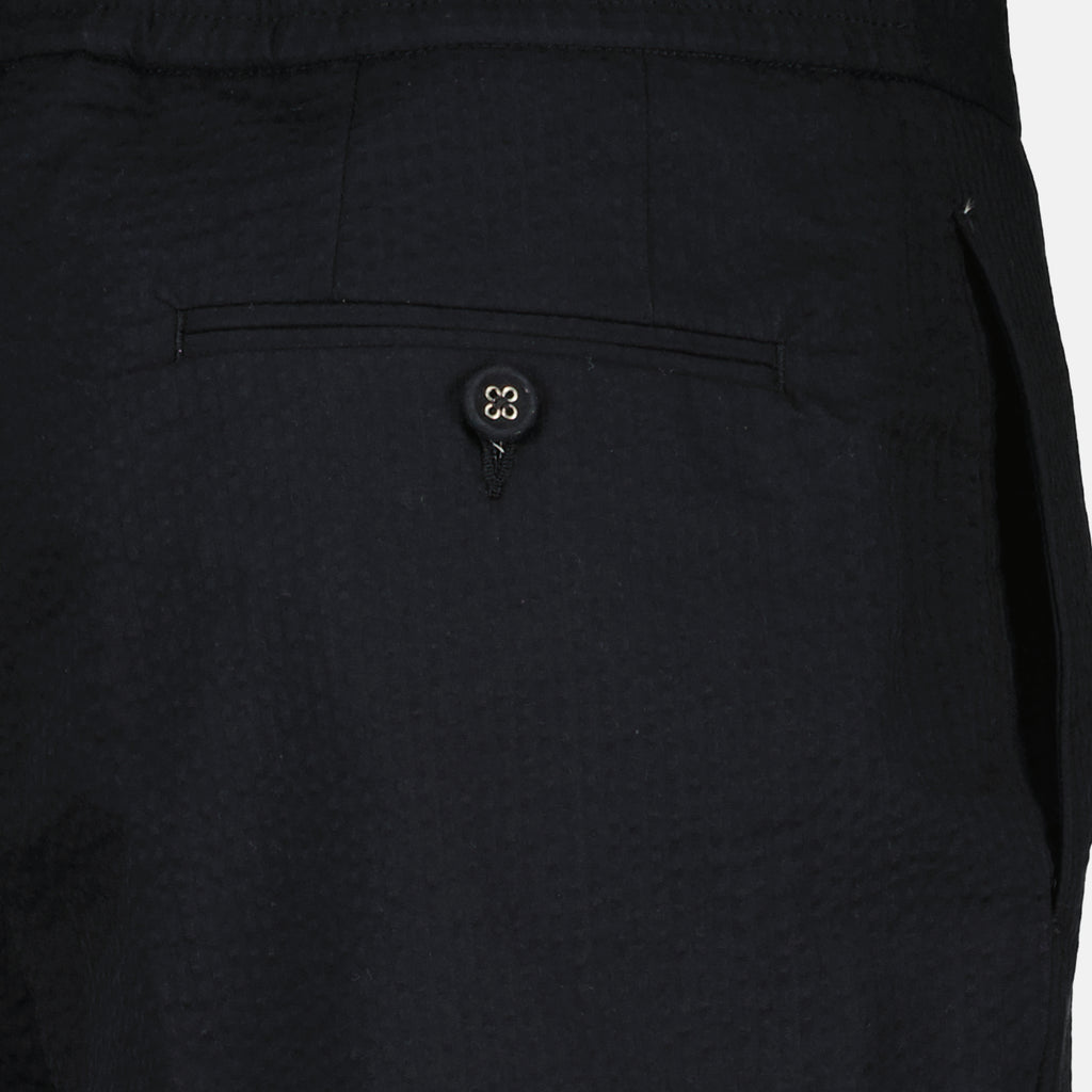 Pantalons Pantalones de algodón seersucker Joseph Negro Officine Générale Noir Homme