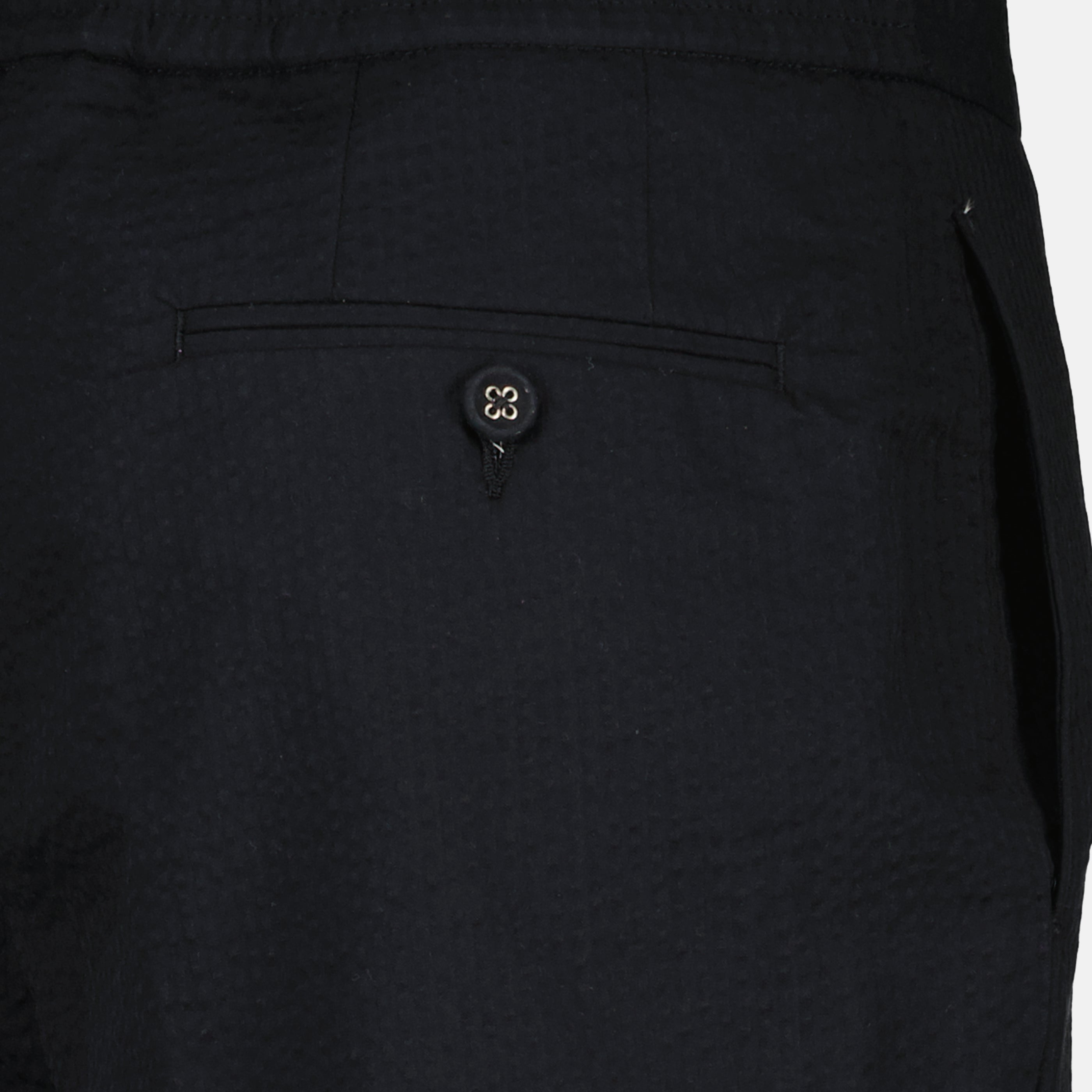 Pantalons Calças Joseph Pretas em Seersucker de Algodão Officine Générale Noir Homme