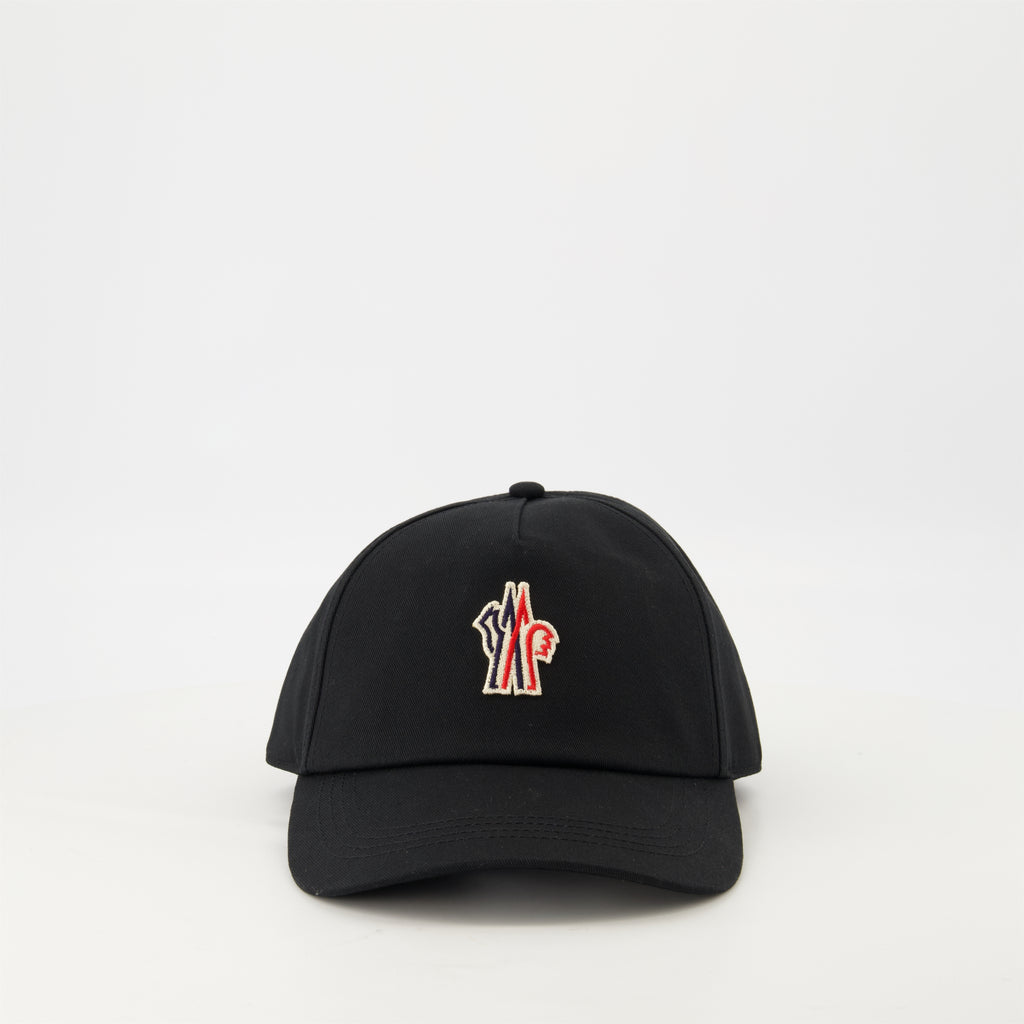 Image de l'article Casquette Grenoble noire de la marque Moncler Grenoble pour Homme - Saison Printemps-Été 2026 - Vue de Face