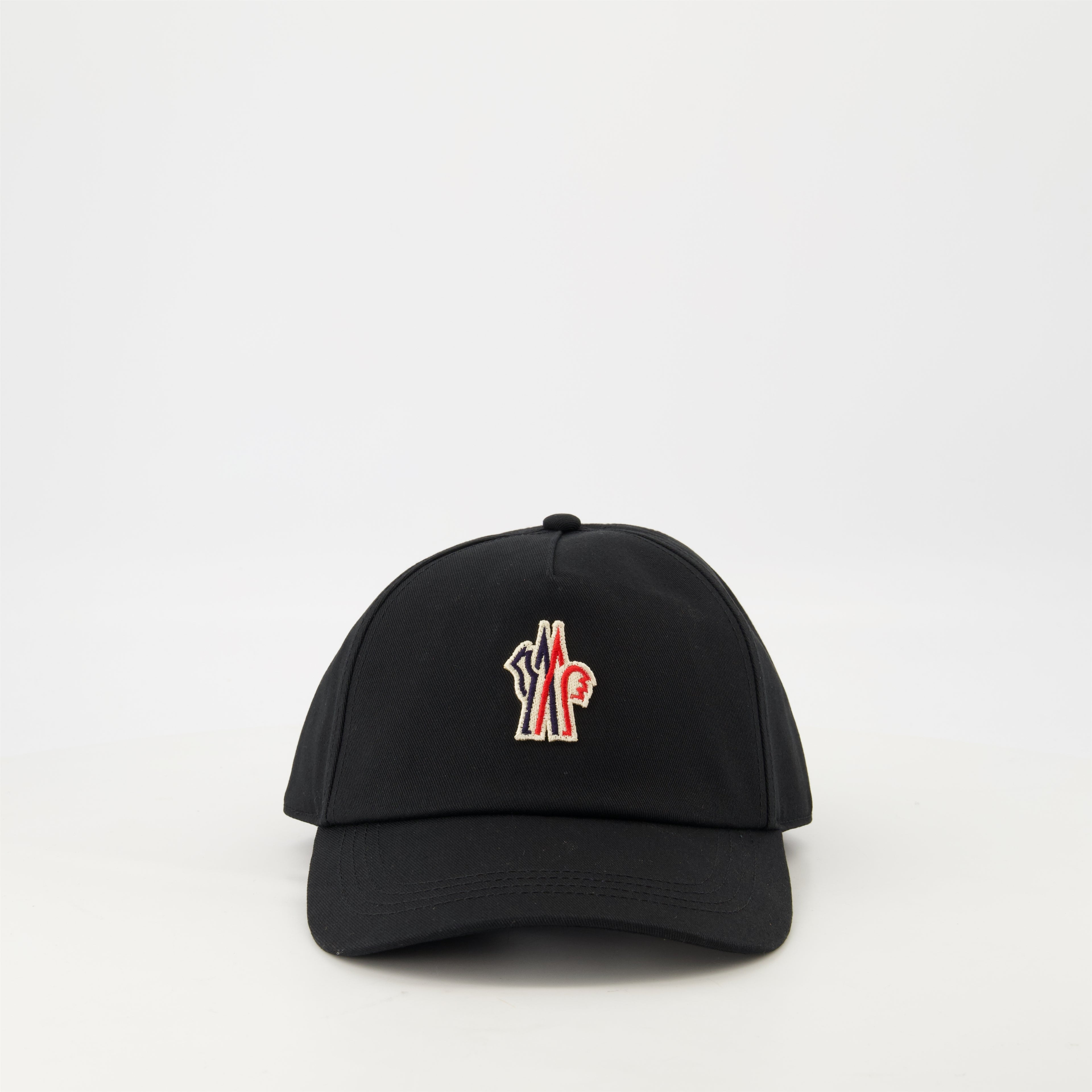 Image de l'article Casquette Grenoble noire de la marque Moncler Grenoble pour Homme - Saison Printemps-Été 2026 - Vue de Face