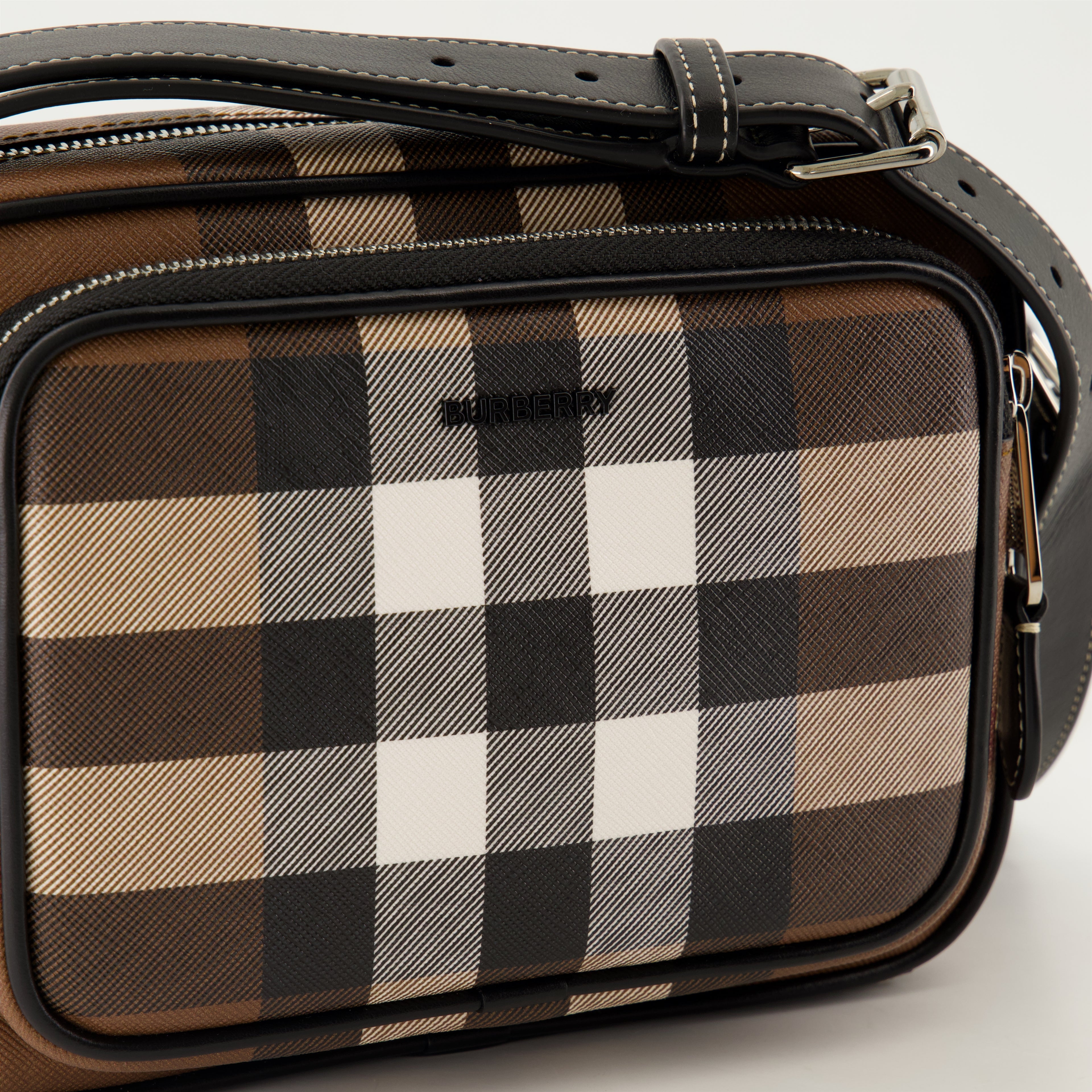 Sacs bandoulière Sacoche à carreaux Burberry Marron Homme