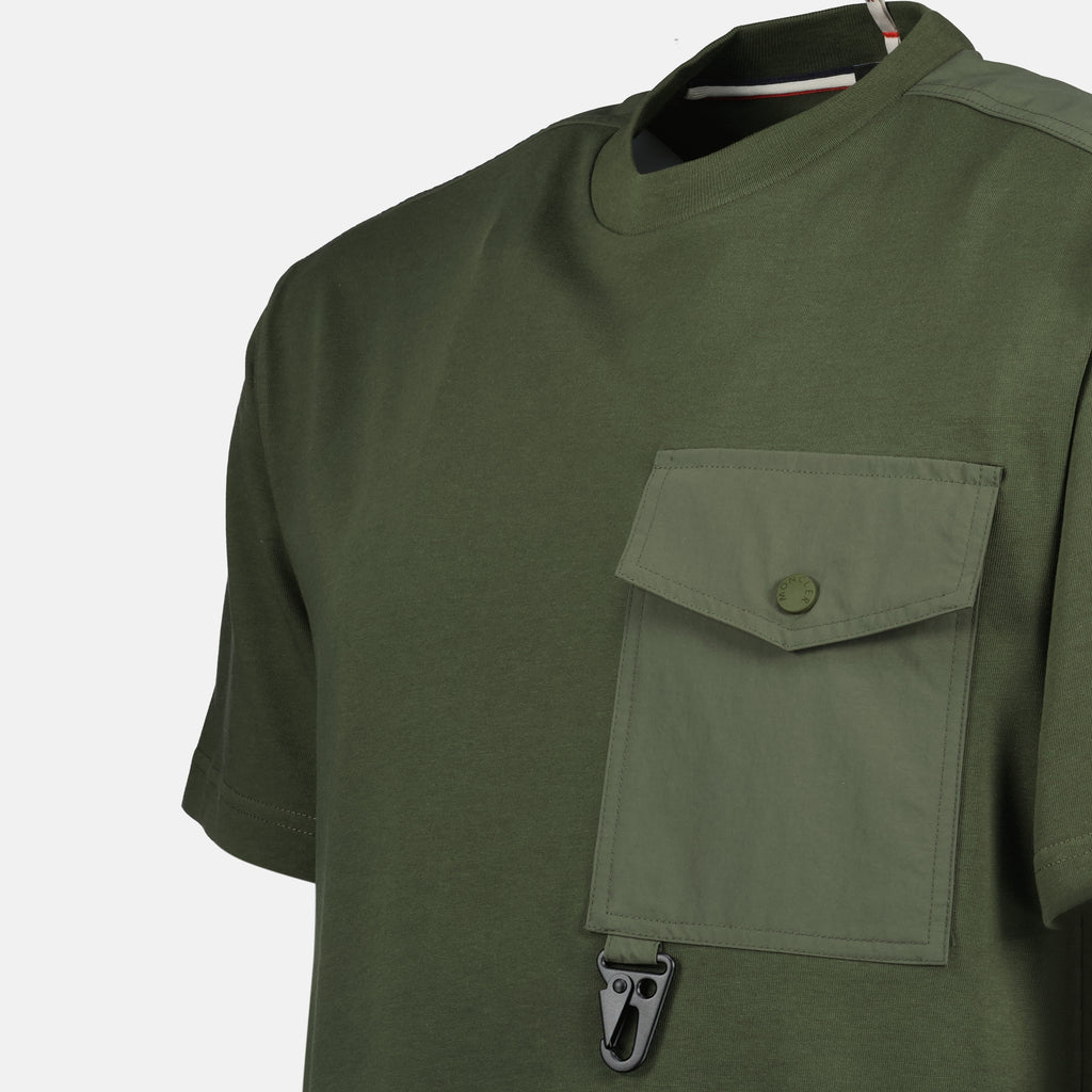 T-shirts T-shirt avec poche Moncler Grenoble Kaki Homme