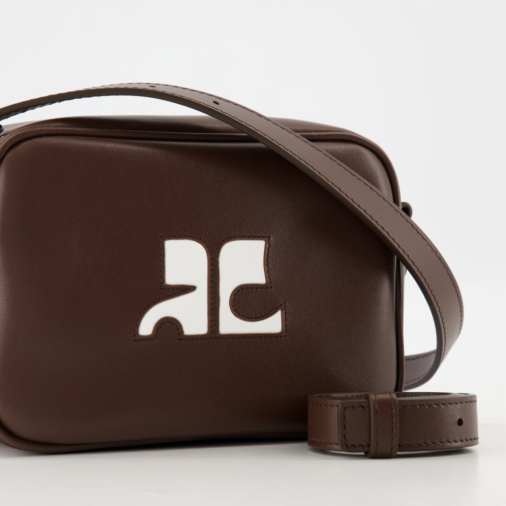 Bolsas transversais Sac camera Réédition Courrèges Marrom Unissex
