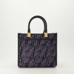 토트백 선샤인 토트 백 Fendi 진한 파란색 Femme