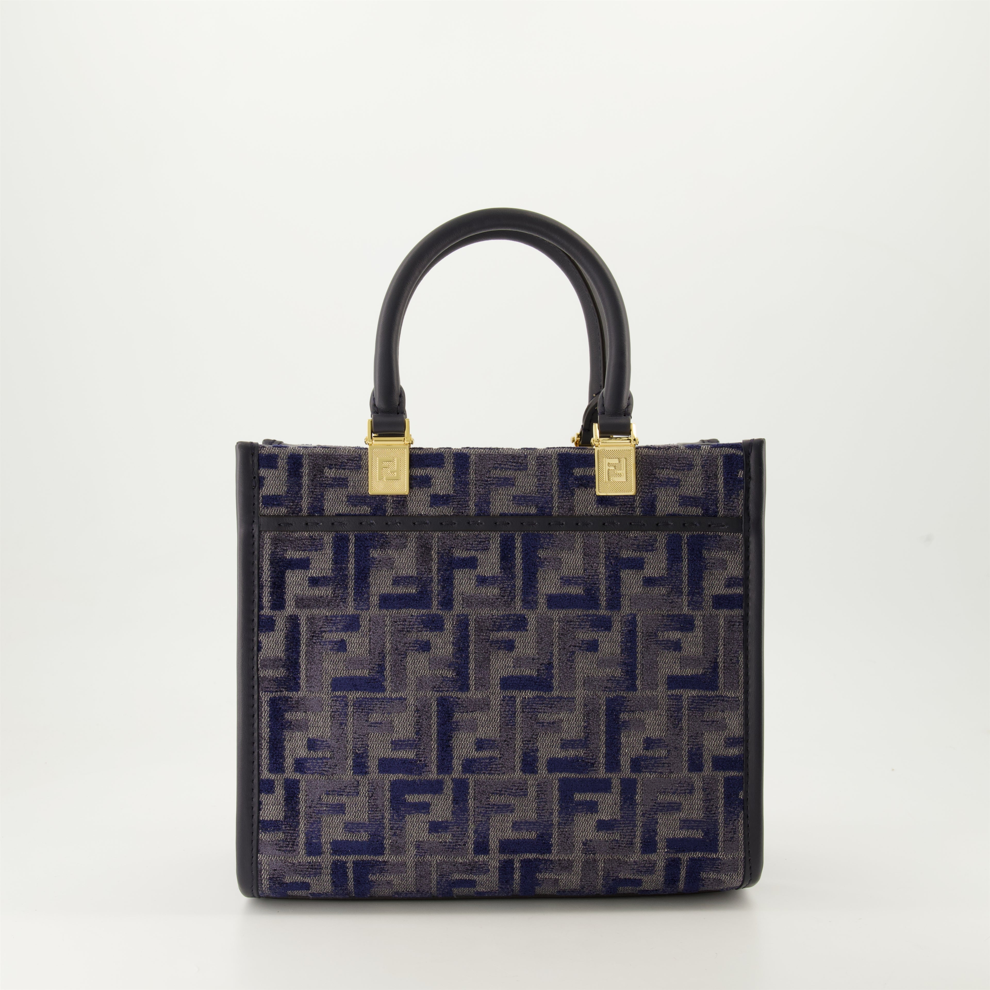 토트백 선샤인 토트 백 Fendi 진한 파란색 Femme
