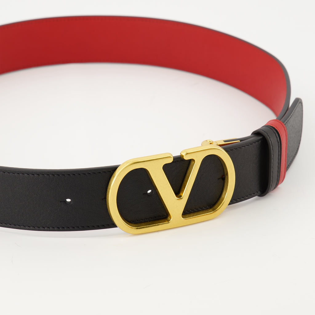 Image de l'article Ceinture réversible Vlogo de la marque Valentino Garavani pour Femme - Saison Automne-Hiver 2025 - Vue détaillée_4