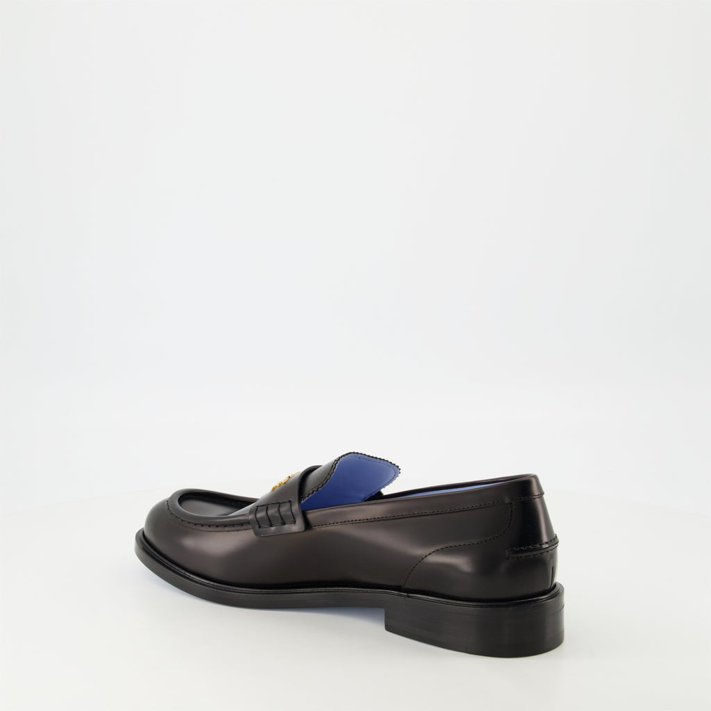 Mocassins Mocassins en cuir Versace Noir Homme