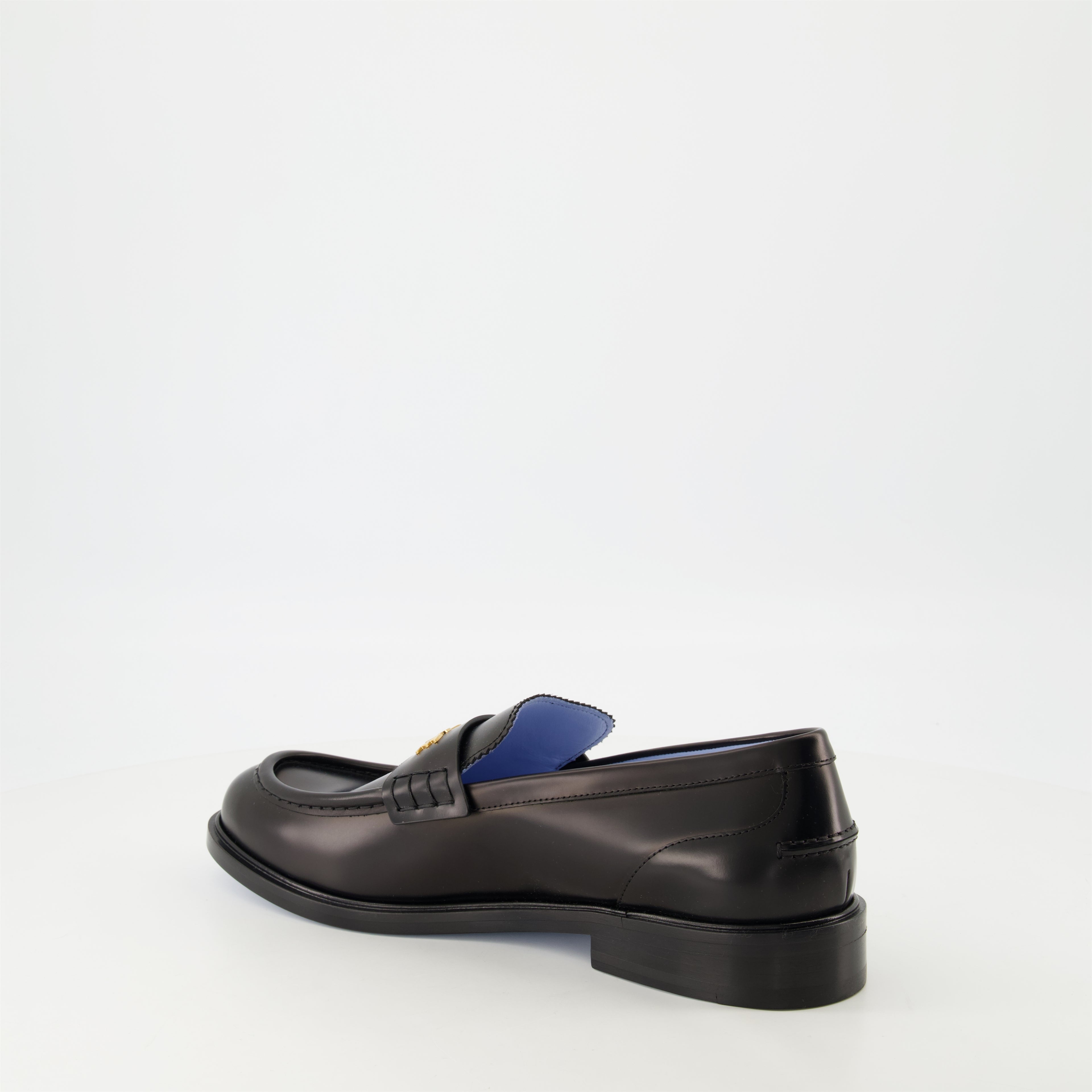 Mocassins Mocassins en cuir Versace Noir Homme