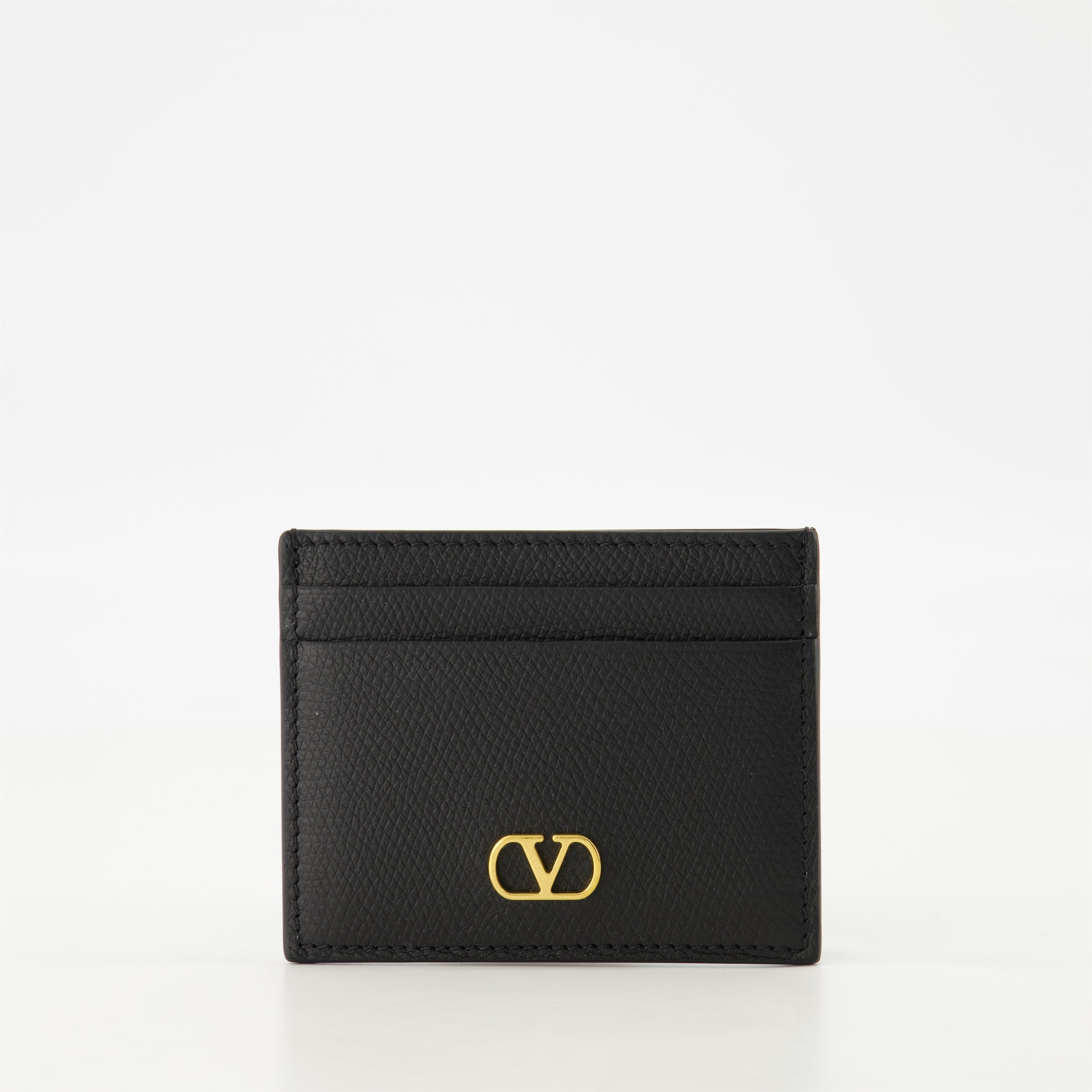 Small leather goods VLogo Cardholder Valentino Garavani Black Femme