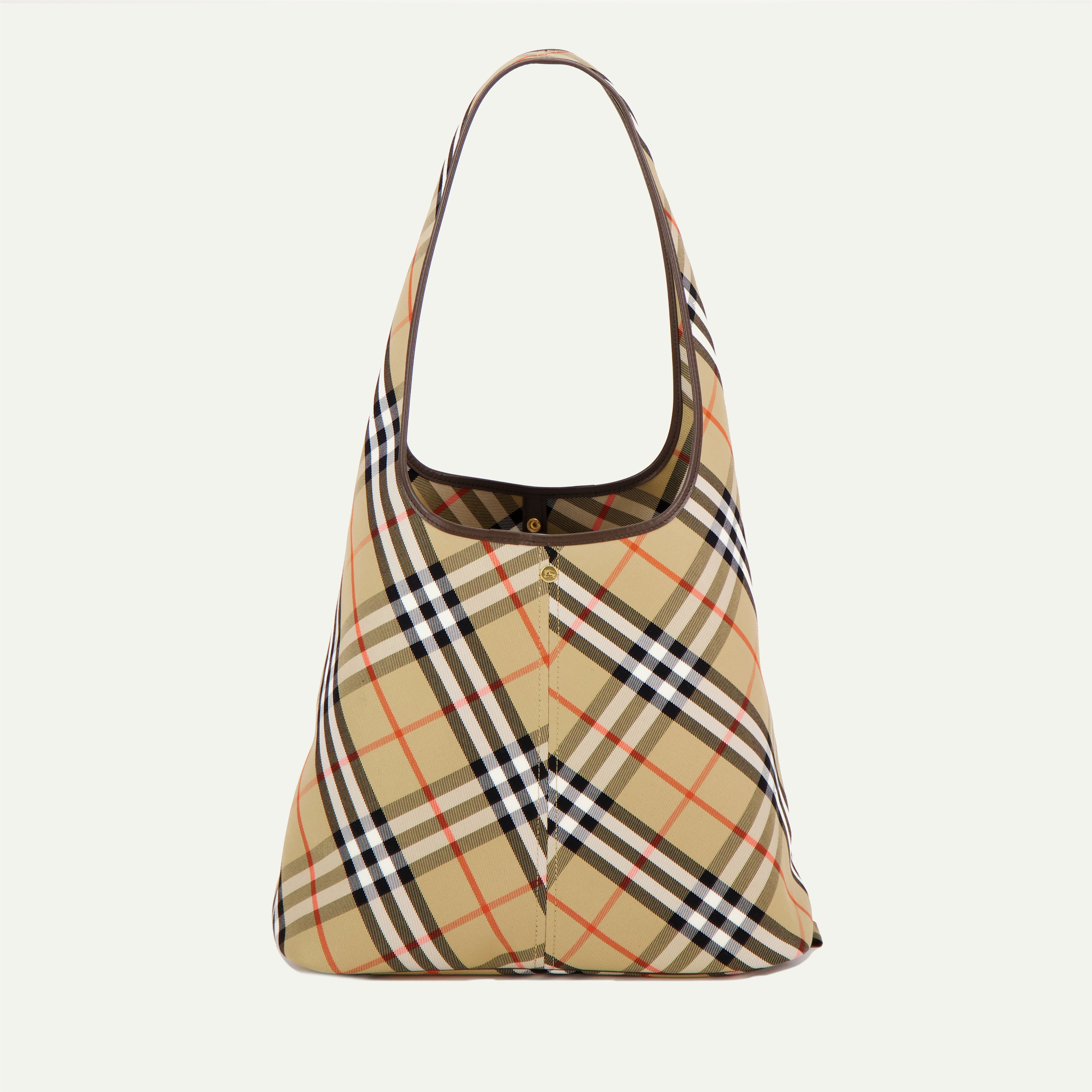 Sacs cabas Grand sac à carreaux Burberry Beige Femme