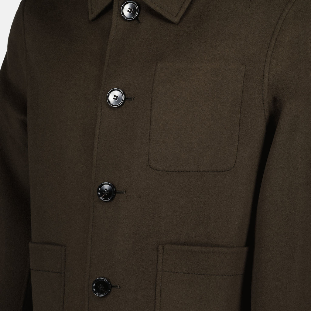 Jaquetas Blouson en laine Ami PARIS Marrom Homme