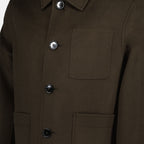 Jaquetas Blouson en laine Ami PARIS Marrom Homme